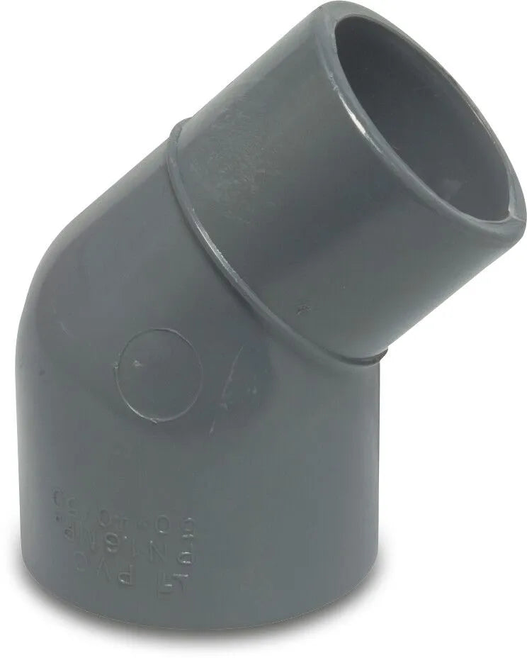 Böj 45° PVC-U 40/50 mm x 50 mm - Poolbygget