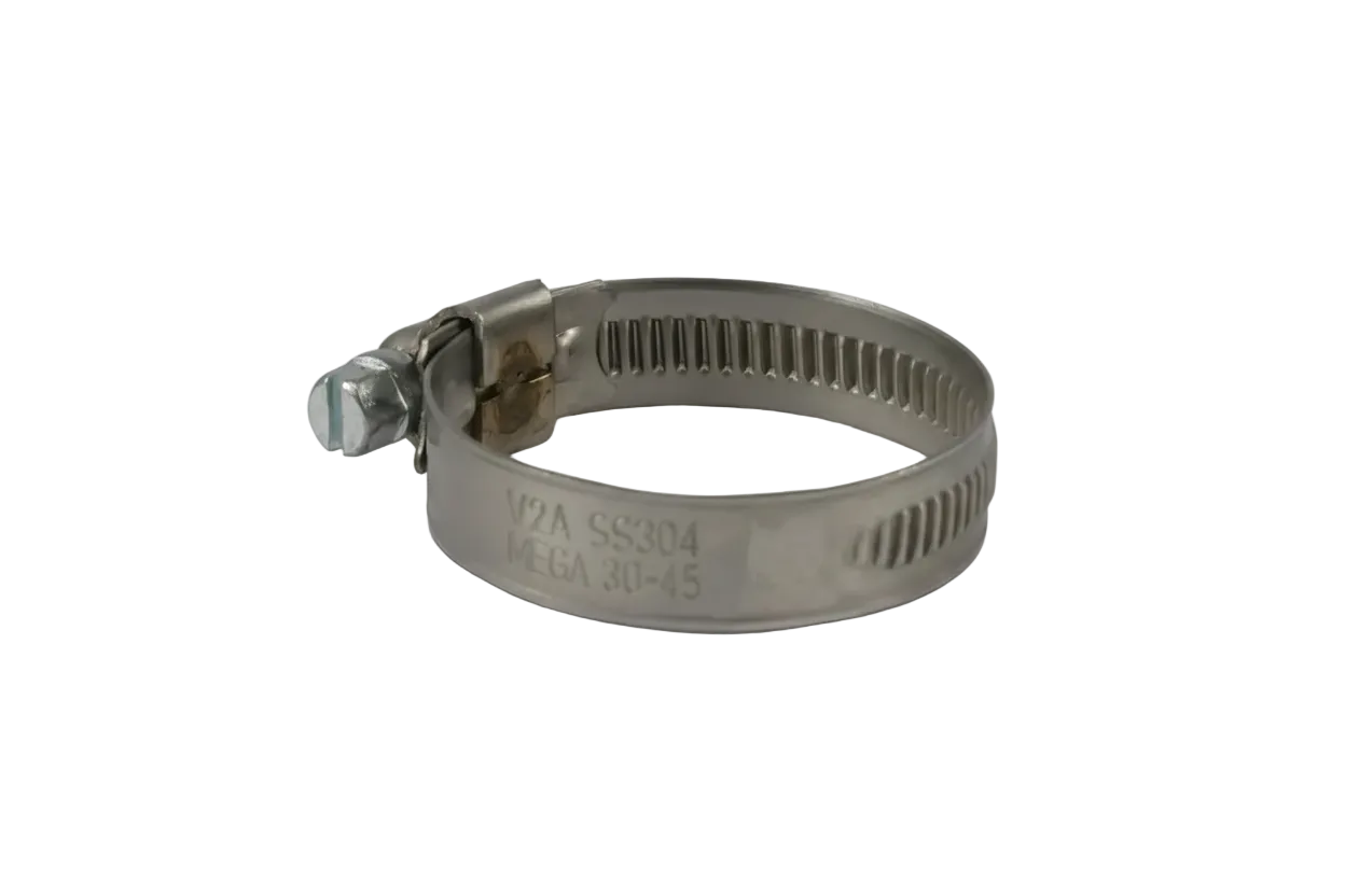 Slangklämma snäckskruv rostfritt 35 mm x 50 mm - Poolbygget