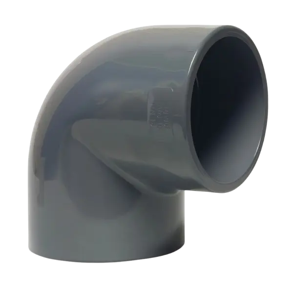 Böj 90° PVC-U 20 mm limsockel - Poolbygget