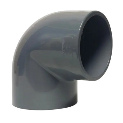 Böj 90° PVC-U 20 mm limsockel - Poolbygget