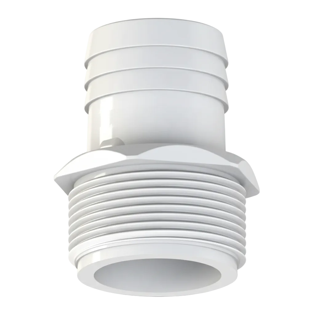 Slangkoppling 1 ½" gäng x 38mm slang roterbar - Poolbygget