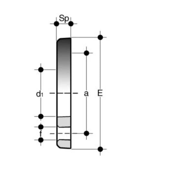 PVC-U Lös Fläns – DN 32 - Poolbygget